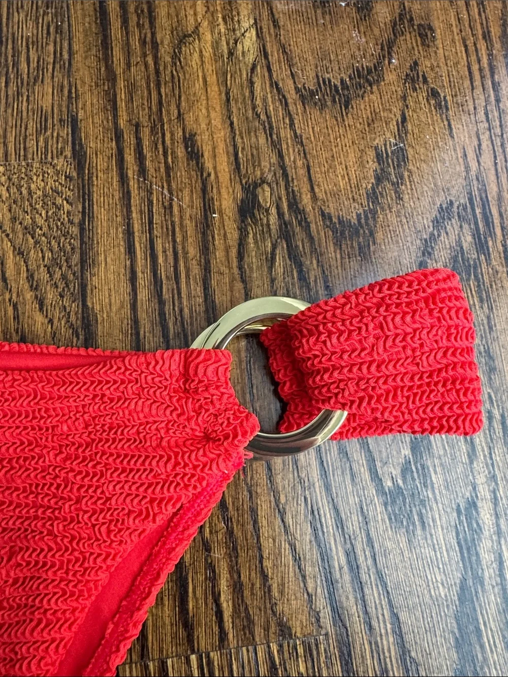 Brand new Monday swimwear chile pepper crinkle Bronte bottom